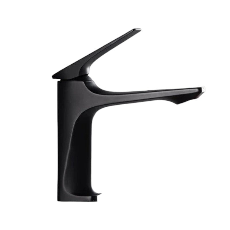 Robinet de salle de bain en laiton Noir mat
