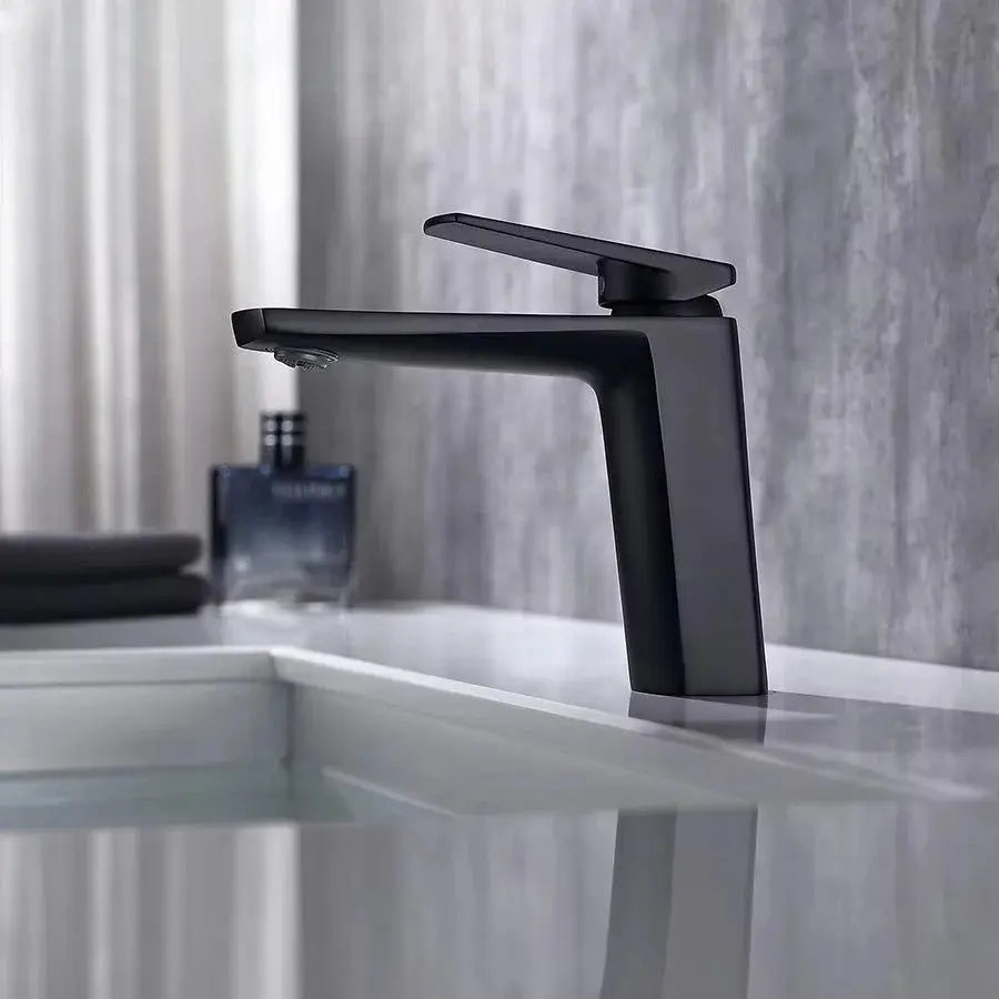 Robinet de Salle de Bain en Laiton Noir mat