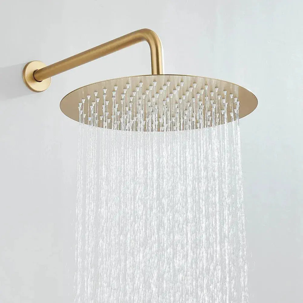 Colonne de Douche Encastrable Or Brossé Hydro Design