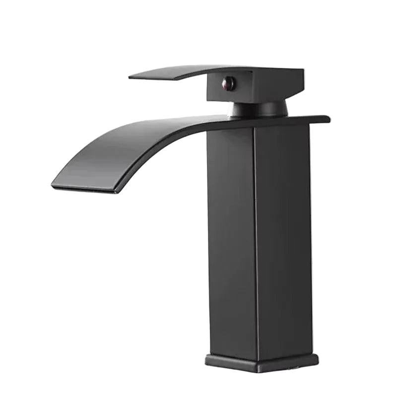 Robinet de Salle de Bain Cascade Noir Mat