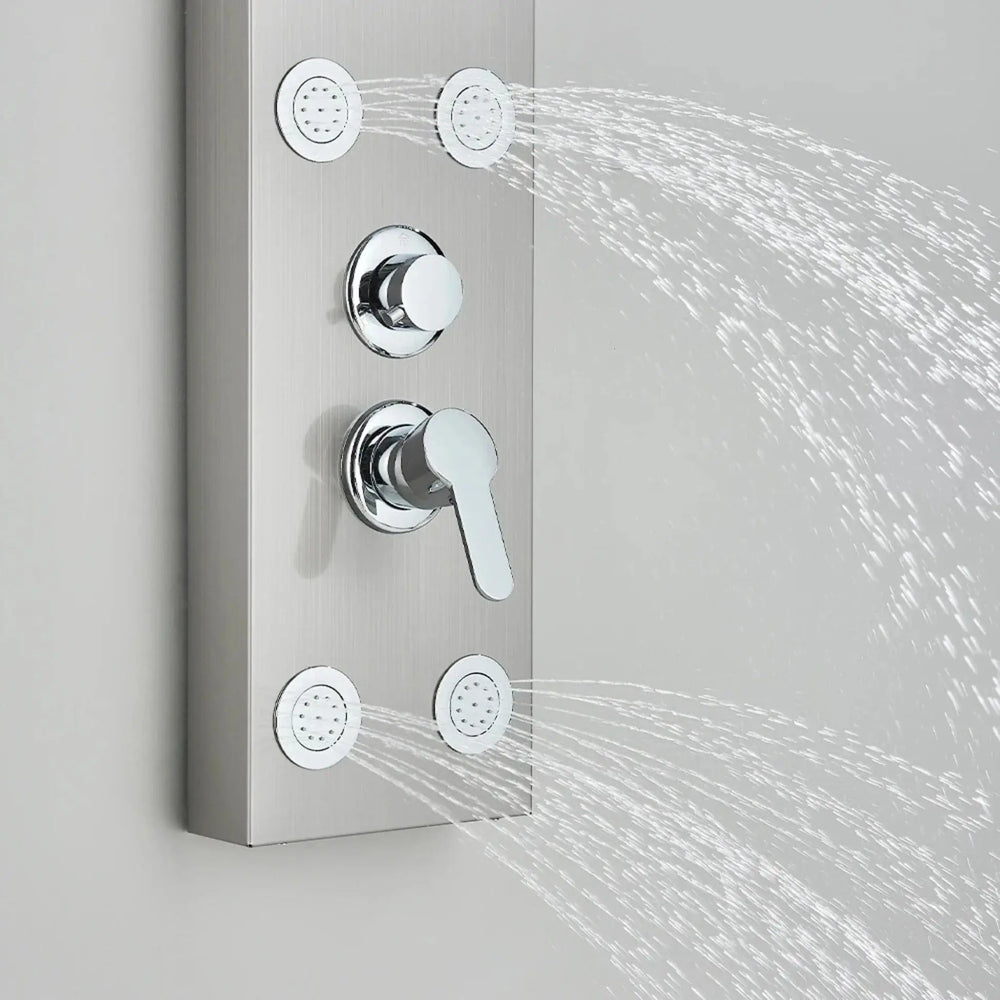 Colonne de Douche Hydromassante Gris Hydro Design