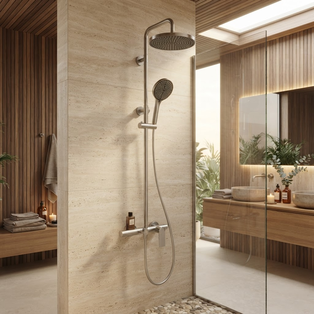 Colonne de Douche Thermostatique Chrome