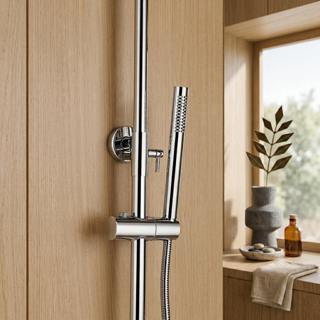 Colonne de douche thermostatique Chrome