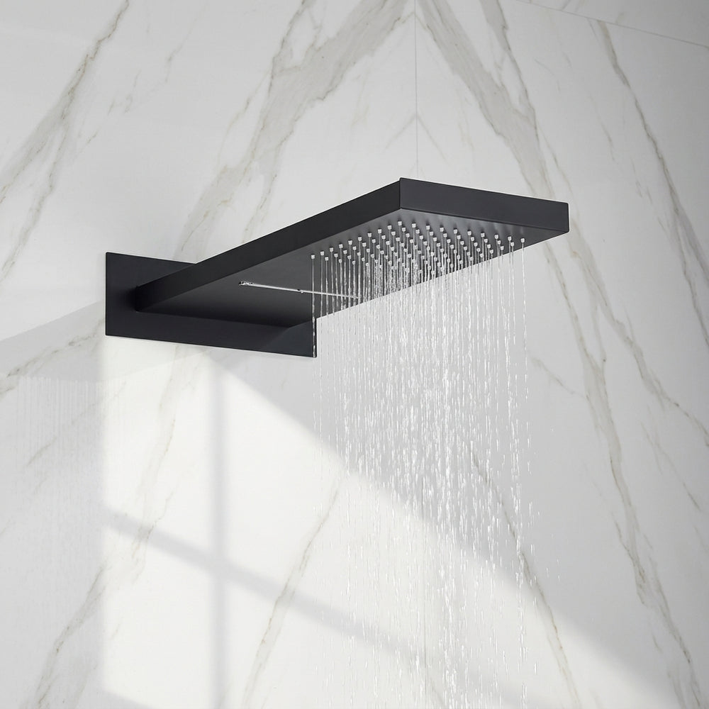 Colonne de Douche Encastrable Noir Mat